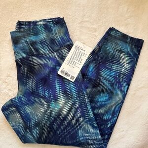 lululemon athletica Blue Patterned Leggings